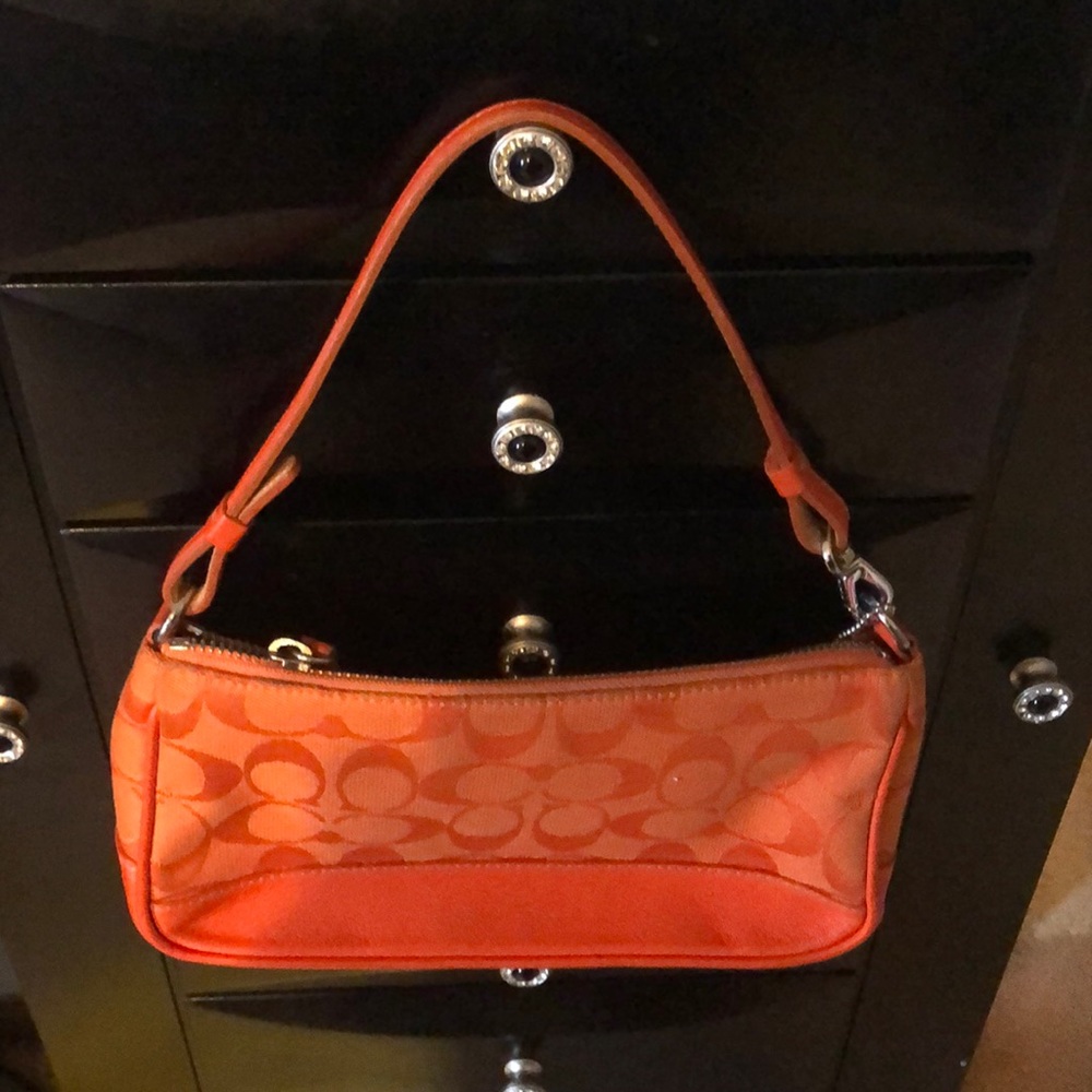Orange Coach Purse